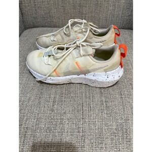 Nike Crater Impact CW2386-100 Orange White Running Shoes Sneakers‎ Womens Sz 7
